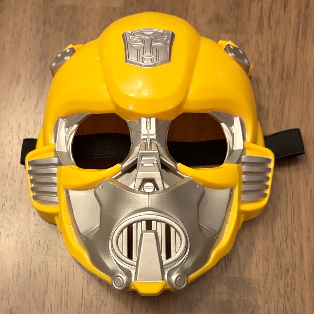 🎃 Transformers Yellow and Silver Mask